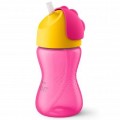 Philips AVENT Поїльник-непроливайка Philips AVENT з трубочкою 300 мл 12 міс+, рожевий (SCF798/02)