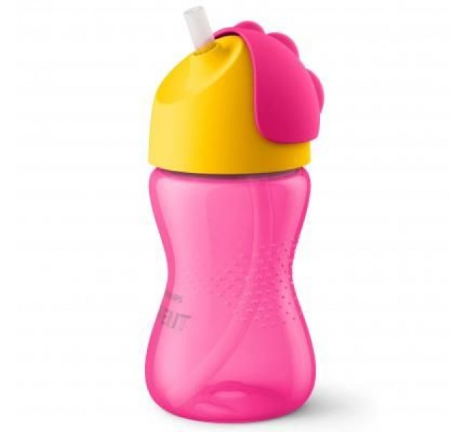 Philips AVENT Поїльник-непроливайка Philips AVENT з трубочкою 300 мл 12 міс+, рожевий (SCF798/02)