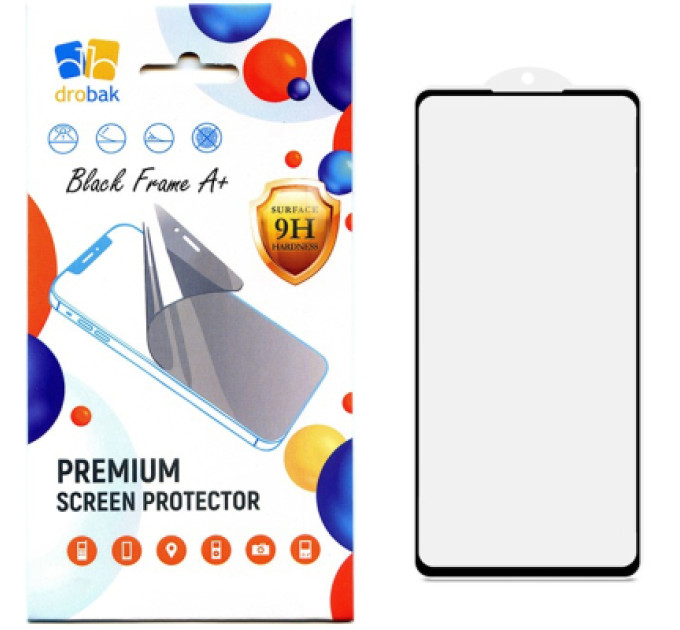 Drobak Скло захисне Drobak Google Pixel 6a Black Frame A+ (717158)