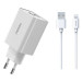 Proda Зарядний пристрій Proda PD-A28i 2хUSB 2.4A + USB Ligthtning 1.0m (PD-A28i-WH)