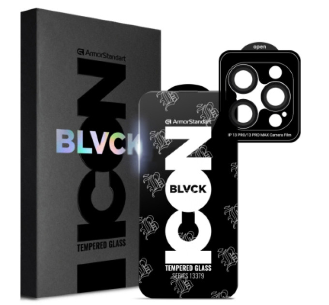 Armorstandart Скло захисне Armorstandart Supreme Plus Black Icon Apple iPhone 13 Pro (ARM68072)