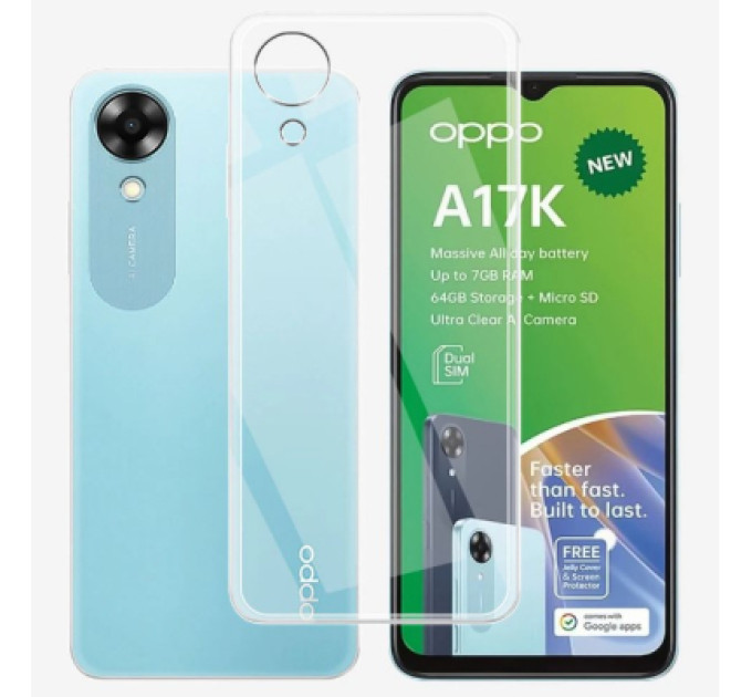 BeCover Чохол до мобільного телефона BeCover Oppo A17k 4G Transparancy (709301)