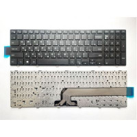 Клавіатура ноутбука Dell Inspiron 15-3000/15-5000 Series черная с черной рамкой UA (A43874)