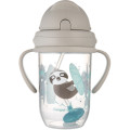 Canpol babies Поїльник-непроливайка Canpol babies Exotic Animals з трубочкою і обтяжувачем 270 мл Сіра (56/606_grey)