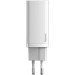 Baseus Зарядний пристрій Baseus 2xUSB 65W GaN (USB-C+USB-A) white (CCGAN2L-B02)