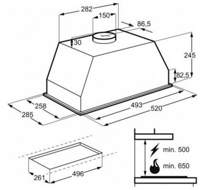Electrolux Витяжка кухонна Electrolux LFG525W