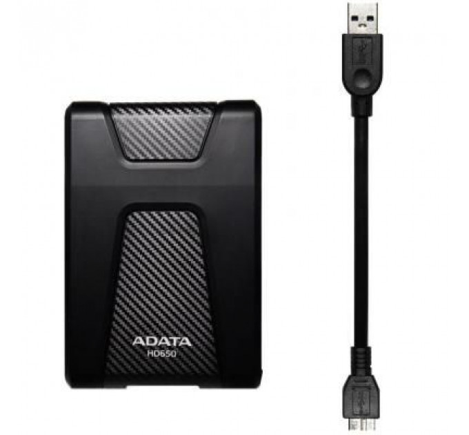 Зовнішній жорсткий диск 2.5" 1TB ADATA (AHD650-1TU31-CBK)