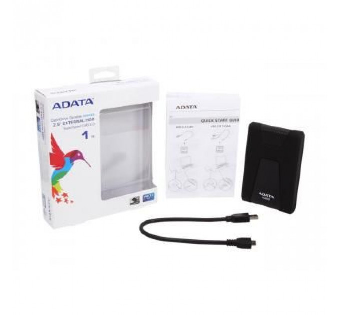 Зовнішній жорсткий диск 2.5" 1TB ADATA (AHD650-1TU31-CBK)