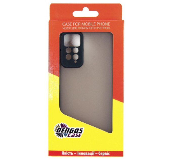Dengos Чохол до мобільного телефона Dengos Matte Xiaomi Redmi Note 12 Pro 4g (black) (DG-TPU-MATT-122)