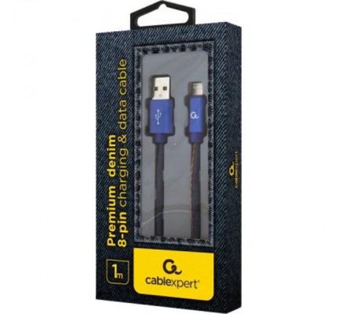 Cablexpert Дата кабель USB 2.0 AM to Lightning 2.0m Cablexpert (CC-USB2J-AMLM-2M-BL)