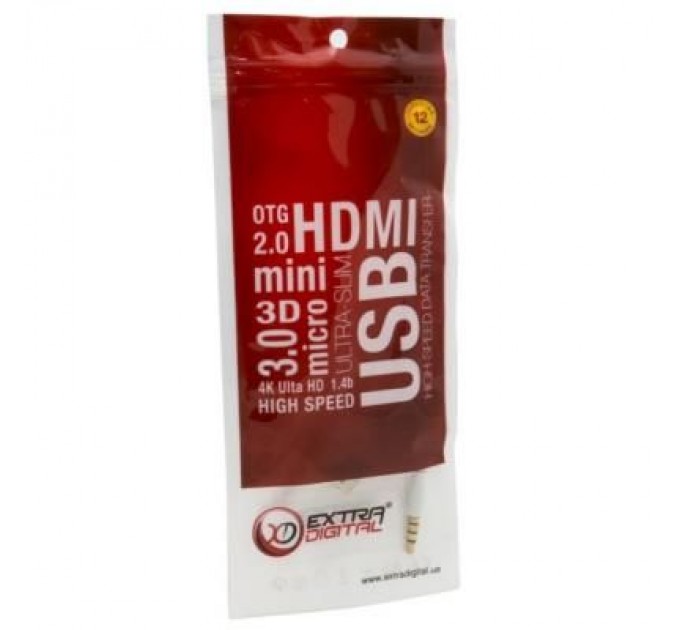 Extradigital Дата кабель USB Charge&Sync для iPod Shuffle, 0.15m White Extradigital (KBA1651)