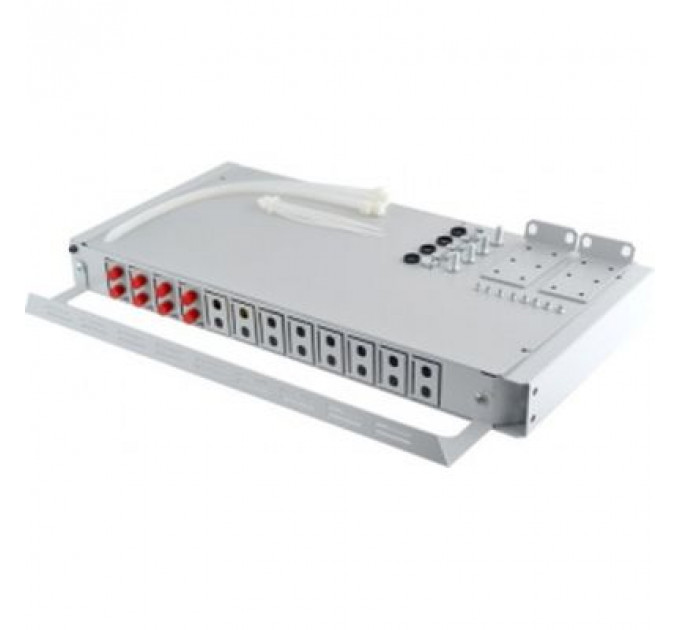 Патч-панель оптична 1U, FC, сплайс касети S400-A Crosver (FOB 19/1-400A/24-1-24-FC)