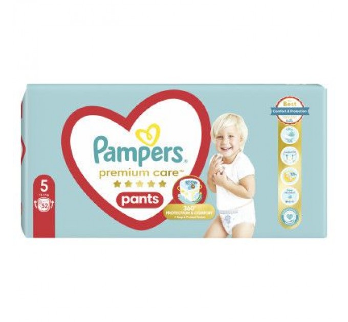 Pampers Підгузки Pampers Premium Care Pants Junior 5, 52 шт (8001090760036)