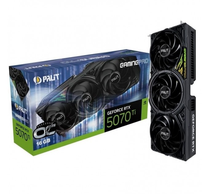 Palit Відеокарта GF RTX 5070 Ti 16GB GDDR7 GamingPro OC Palit (NE7507TS19T2-GB2031A)