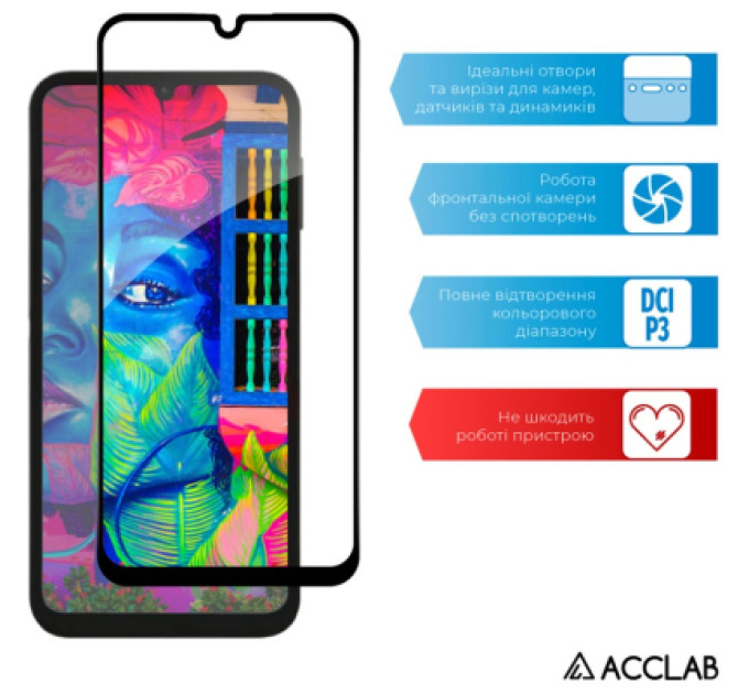 ACCLAB Скло захисне ACCLAB Full Glue Samsung A24 5G (1283126573682)