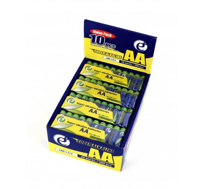 EnerGenie Батарейка EnerGenie Super Alkaline AA/LR06 10 шт (EG-BA-AASA-01)