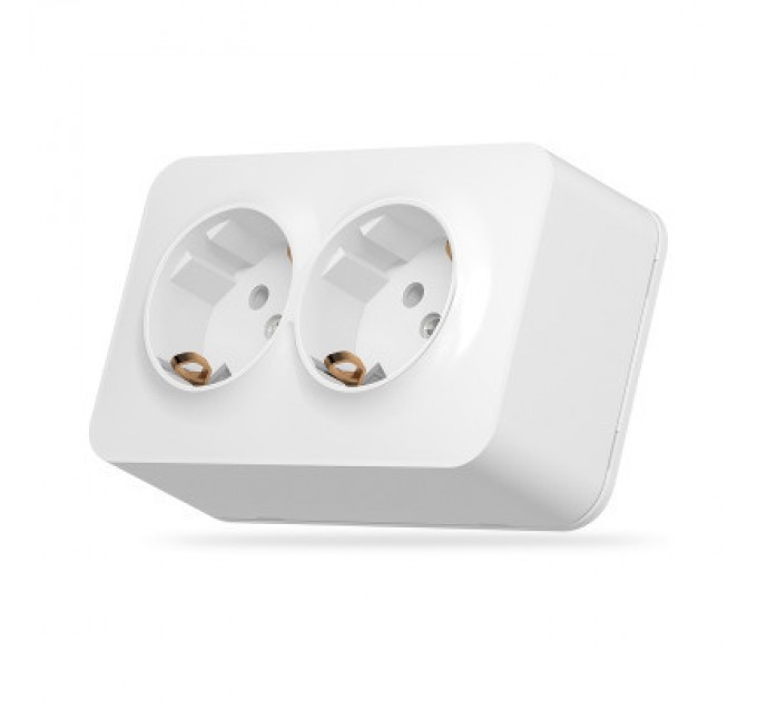 Videx Розетка Videx BINERA IP20 зовнішня 2ая із заземленням біла (VF-BNS22G-W)