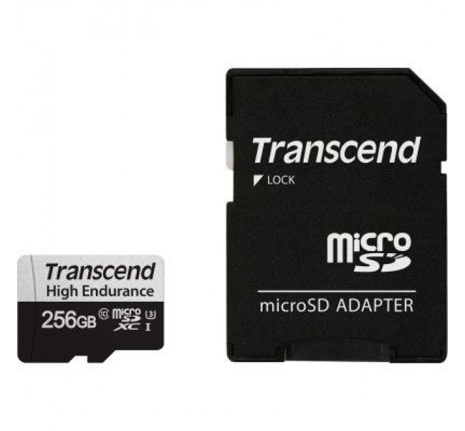 Transcend Карта пам'яті Transcend 256GB microSDXC class 10 UHS-I U3 High Endurance (TS256GUSD350V)