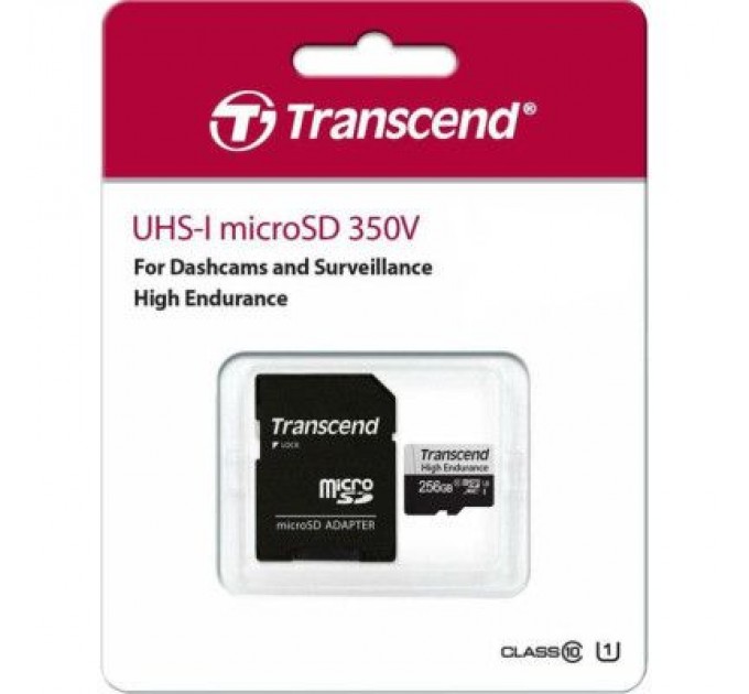 Transcend Карта пам'яті Transcend 256GB microSDXC class 10 UHS-I U3 High Endurance (TS256GUSD350V)