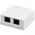 Kingda Комп'ютерна розетка RJ45x2 UTP cat.5e Kingda (KD-WP6035-C5e)