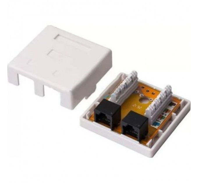 Kingda Комп'ютерна розетка RJ45x2 UTP cat.5e Kingda (KD-WP6035-C5e)