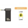 STLab Адаптер PD 100W USB Type-C Female to DC Male Jack 5.5x1.7 mm ACER, PACKARD BELL ST-Lab (PD100W-5.5x1.7mm)