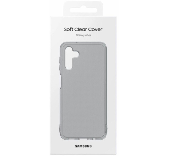 Samsung Чохол до мобільного телефона Samsung Samsung A04s Soft Clear Cover Black (EF-QA047TBEGRU)