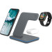 Canyon Зарядний пристрій Canyon WS-303, 3in1 Wireless Dark Grey (CNS-WCS303DG)