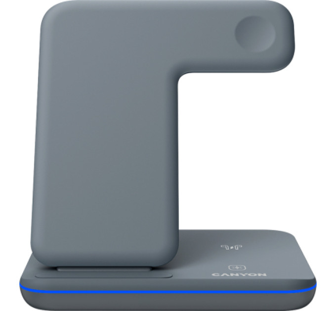 Canyon Зарядний пристрій Canyon WS-303, 3in1 Wireless Dark Grey (CNS-WCS303DG)