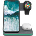 Canyon Зарядний пристрій Canyon WS-303, 3in1 Wireless Dark Grey (CNS-WCS303DG)
