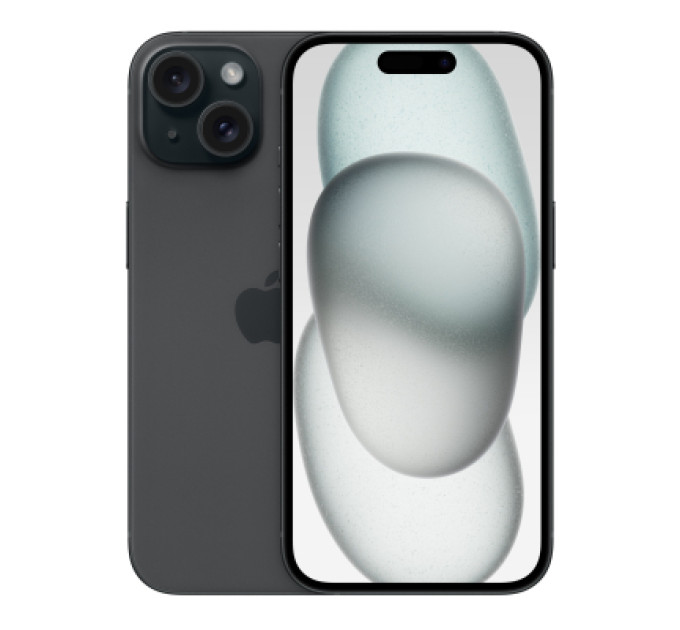 Apple Мобільний телефон Apple iPhone 15 256GB Black (MTP63)