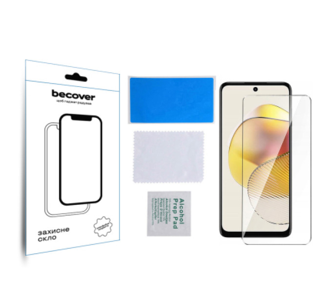 BeCover Скло захисне BeCover Motorola Moto G73 3D Crystal Clear Glass (709738)