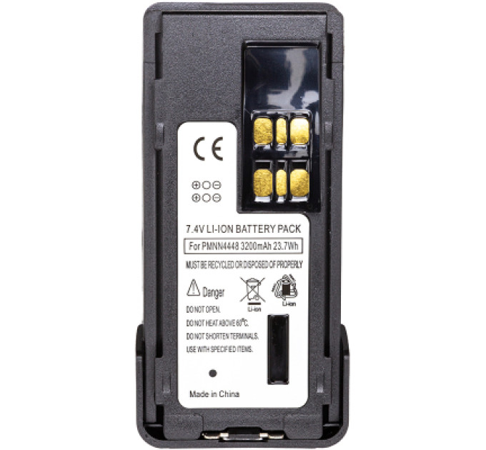 Power-Time Акумуляторна батарея Motorola DP4400 Li-ion 7.4V 3200mA Power-Time (PTM-8668L)