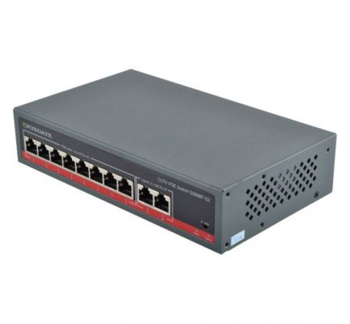 Комутатор мережевий FoxGate S5808P-G2