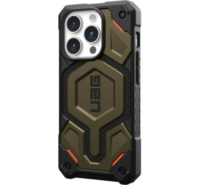 UAG Чохол до мобільного телефона UAG Apple iPhone 15 Pro Monarch Pro Magsafe, Kevlar Elemental Green (11422111397B)