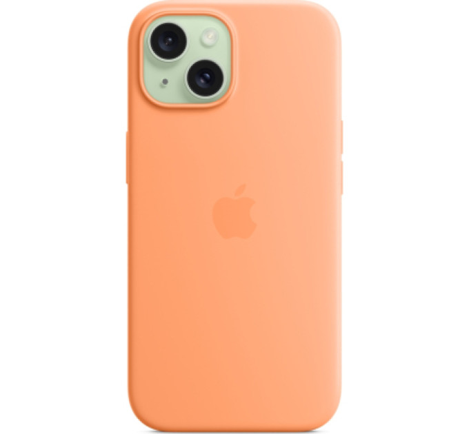 Apple Чохол до мобільного телефона Apple iPhone 15 Silicone Case with MagSafe Orange Sorbet (MT0W3ZM/A)