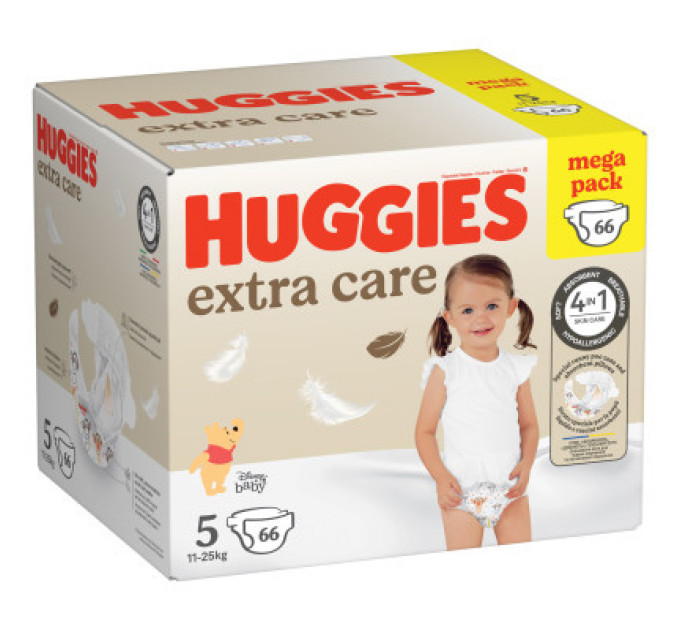 Huggies Підгузки Huggies Extra Care Size Розмір 5 (11-25 кг) 66 шт (5029053583174)