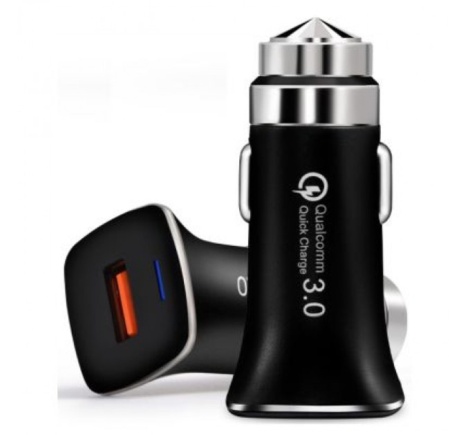 XoKo Зарядний пристрій XoKo CQC-100 1 USB Qualcom 3.0 3.1A Bla (CQC-100-BK)