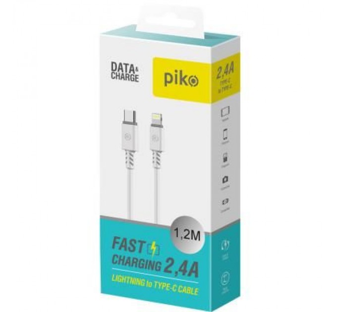 Piko Дата кабель USB-C to Lightning 1.2m CB-TL11 white Piko (1283126504037)