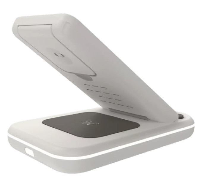 Canyon Зарядний пристрій Canyon WS-304 Foldable 3in1 Wireless charger Cosmic Latte (CNS-WCS304CL)
