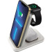 Canyon Зарядний пристрій Canyon WS-304 Foldable 3in1 Wireless charger Cosmic Latte (CNS-WCS304CL)