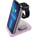Canyon Зарядний пристрій Canyon WS-304 Foldable 3in1 Wireless charger Iced Pink (CNS-WCS304IP)
