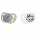 Twistshake Пустушка Twistshake Pastel Grey White (2шт) 0-6 міс, силіконова (78594)