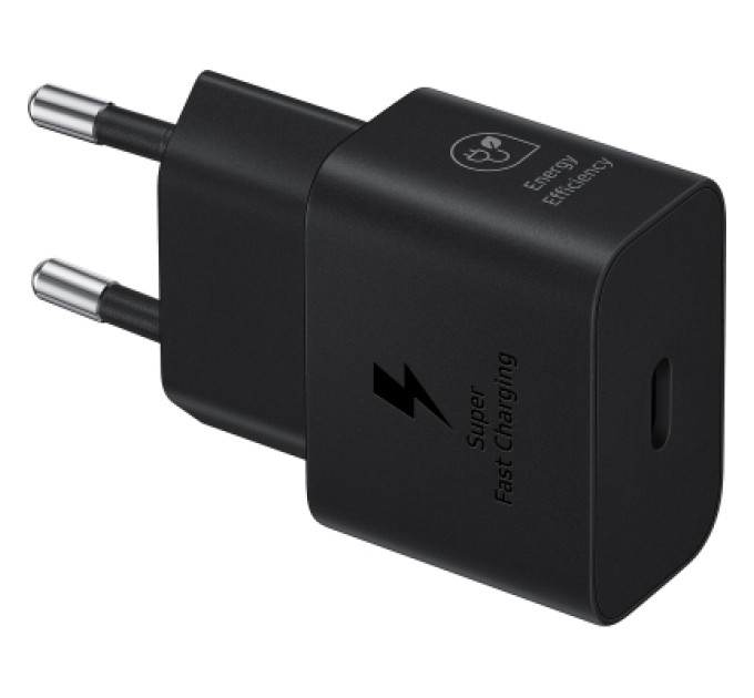 Samsung Зарядний пристрій Samsung 25W Power Adapter (w C to C Cable) Black (EP-T2510XBEGEU)