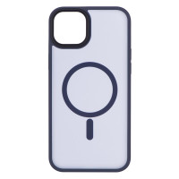 Чохол до мобільного телефона 2E Basic Apple iPhone 15 Plus Soft Touch MagSafe Cover Dark Blue (2E-IPH-15PRM-OCLS-DL)