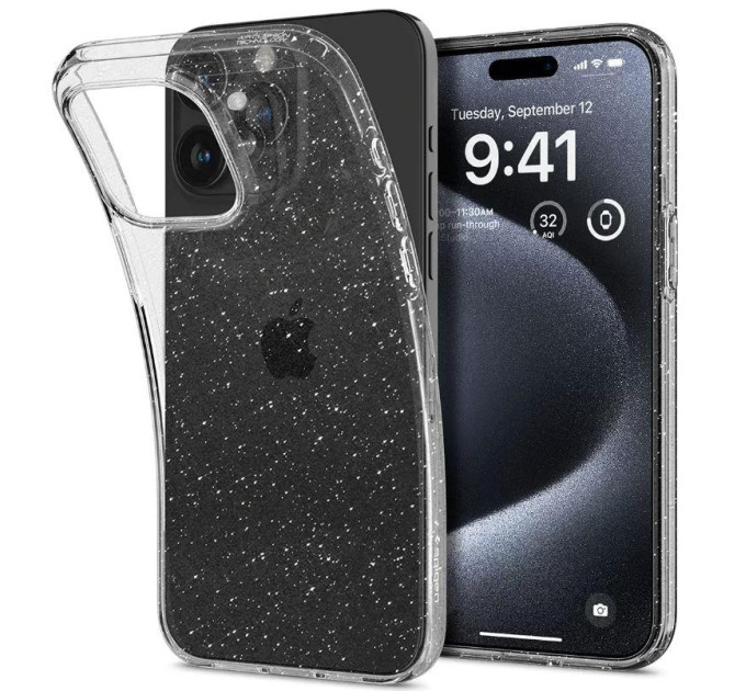Spigen Чохол до мобільного телефона Spigen Apple iPhone 15 Pro Liquid Crystal Glitter Crystal Quartz (ACS06701)