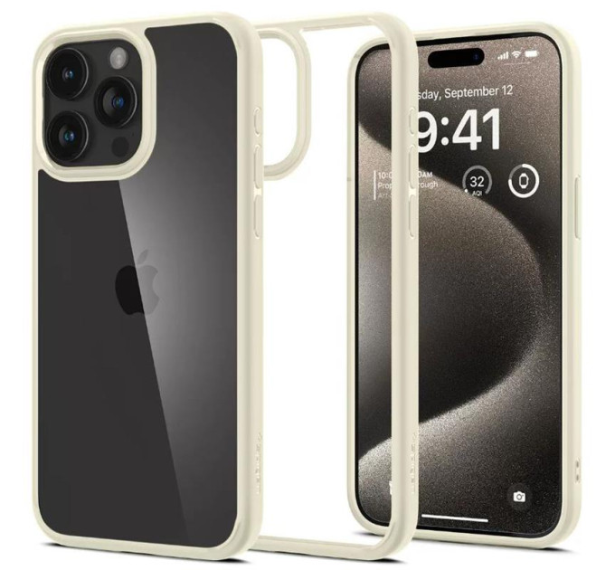 Spigen Чохол до мобільного телефона Spigen Apple iPhone 15 Pro Max Ultra Hybrid Mute Beige (ACS06571)