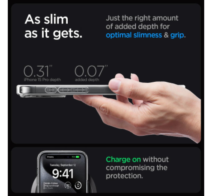 Spigen Чохол до мобільного телефона Spigen Apple iPhone 15 Pro Ultra Hybrid MagFit Carbon Fiber (ACS06717)
