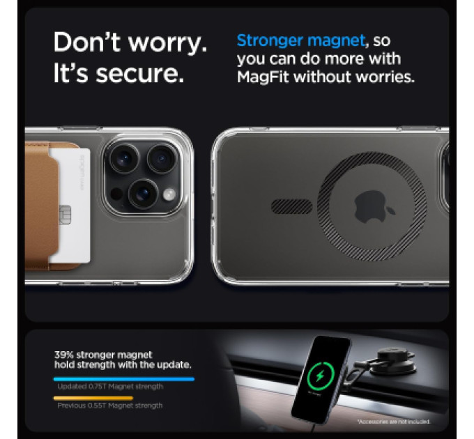 Spigen Чохол до мобільного телефона Spigen Apple iPhone 15 Pro Ultra Hybrid MagFit Carbon Fiber (ACS06717)