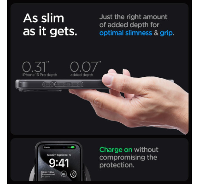 Spigen Чохол до мобільного телефона Spigen Apple iPhone 15 Pro Ultra Hybrid MagFit Zero One (ACS06721)